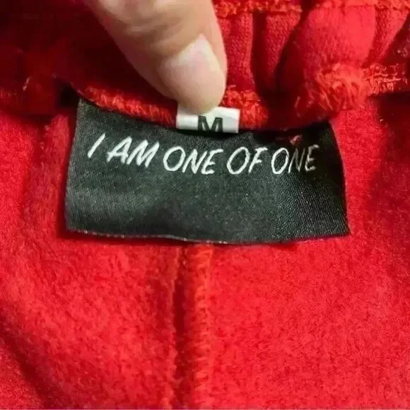 Onee Studios One Of One Sweatpants Men's Medium Red Streetwear Athleisure NWOT - Picture 7 of 8